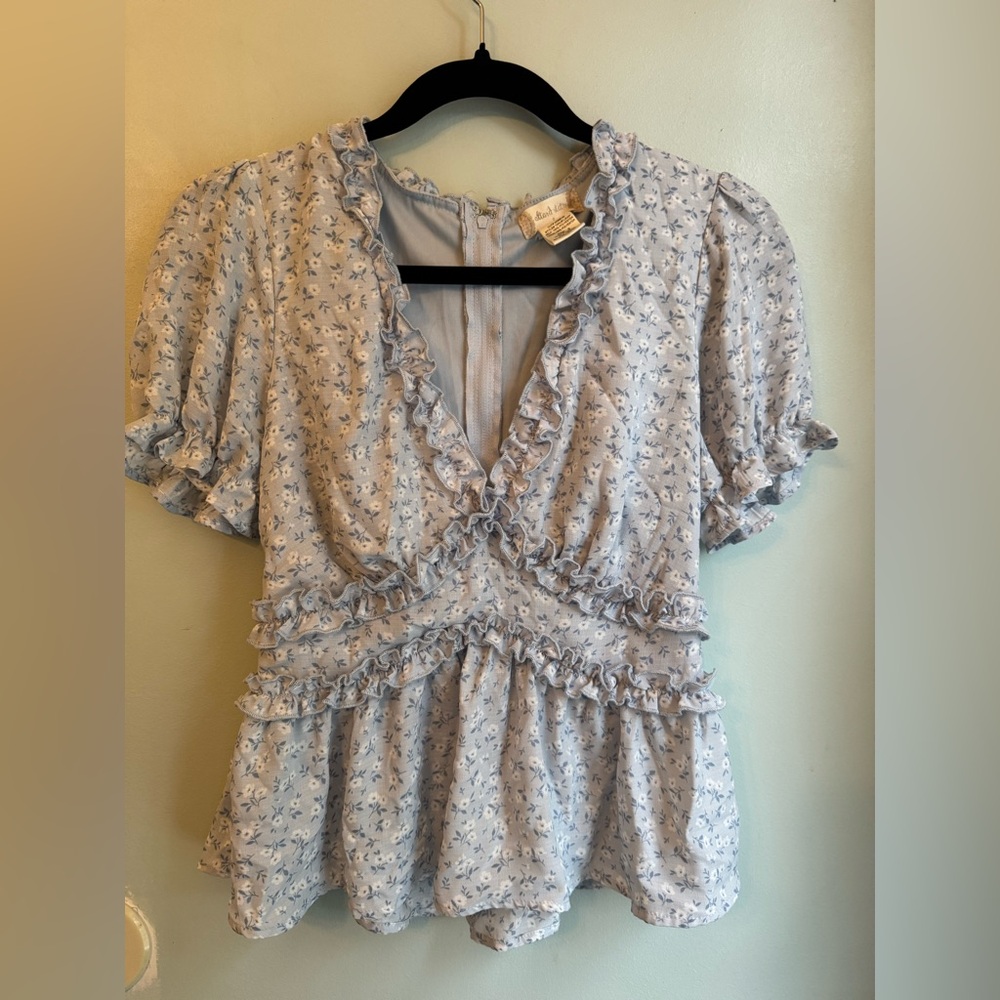 Altar'd State Light Blue Top